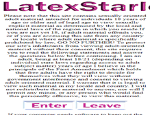 Tablet Screenshot of latexstarlets.com